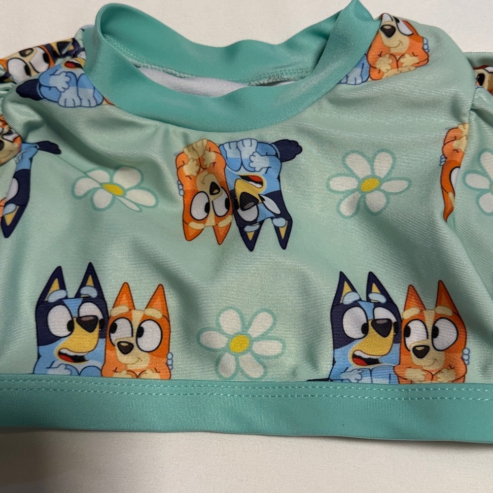 Girls Swim Rash Guard with Bluey Print - Picture 2 of 7